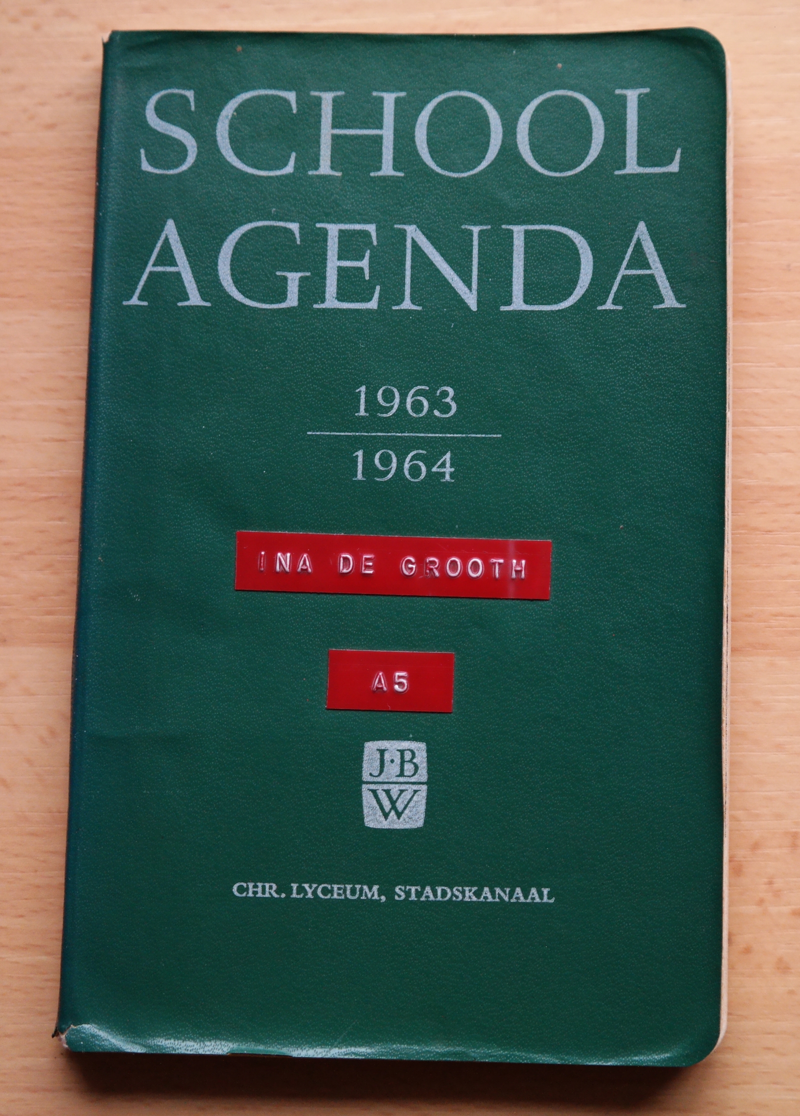 single Kreunt Logisch Schoolagenda 1963-1964